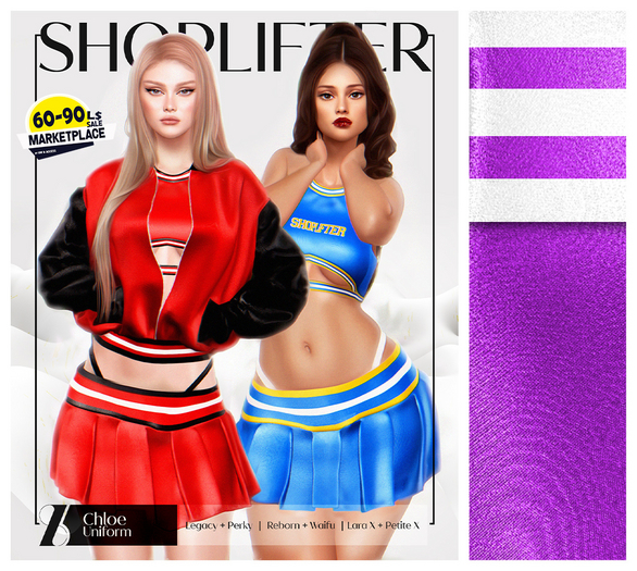 [SHOPLIFTER] - "Chloe" Jacket & Top / PURPLE