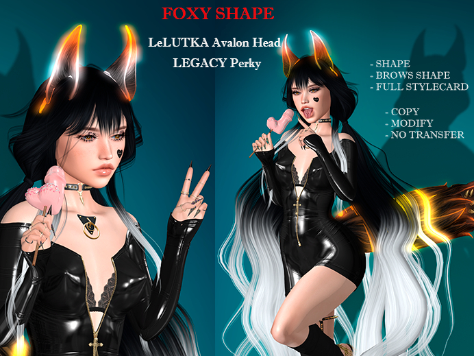 BG] Foxy Shape LELUTKA Avalon Head Legacy Perky Body 