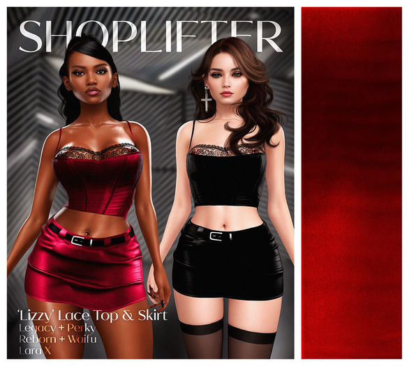 [SHOPLIFTER] - "Lizzy" Corset / Red