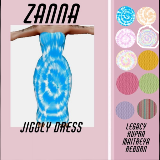 ZMM "Jiggly Dress" Berry Tye-Dye