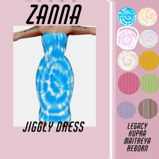 ZM "Jiggly Dress" Pink Tye-Dye