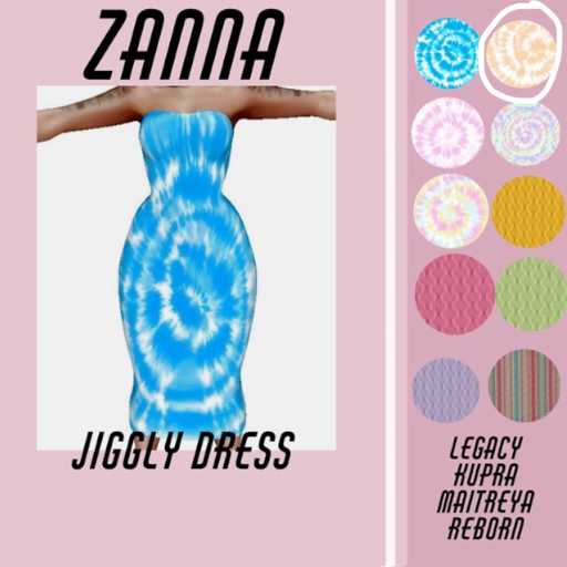 ZM "Jiggly Dress" Orange Tye-Dye