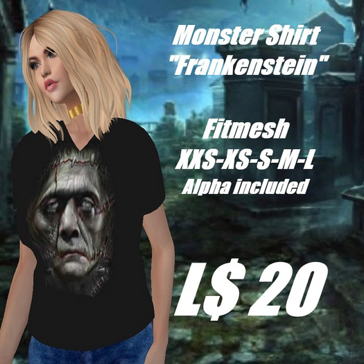 Monsters-Frankenstein Shirt-Female
