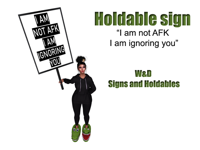 Second Life Marketplace - W&D - I am not AFK