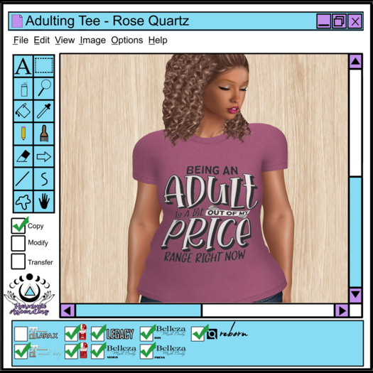 [HA] Adulting Tee - ROSE QUARTZ - 