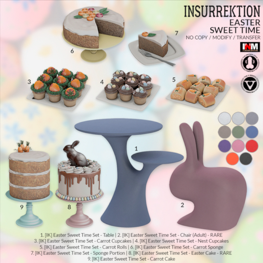 8. [IK] Easter Sweet Time Set - Easter Cake (boxed) - RARE