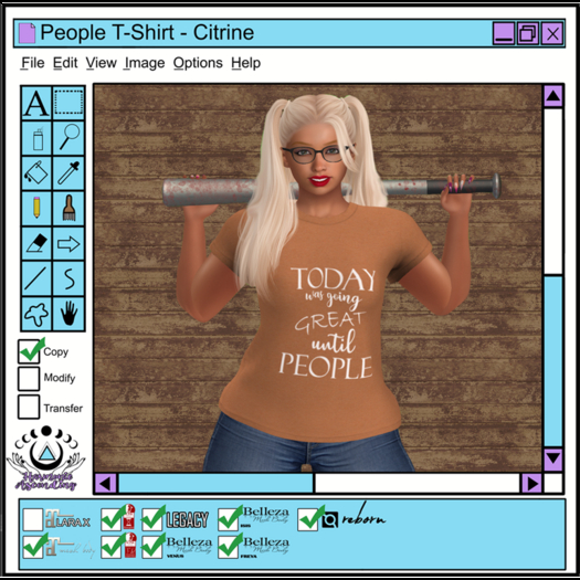 [HA] People Tee Citrine 
