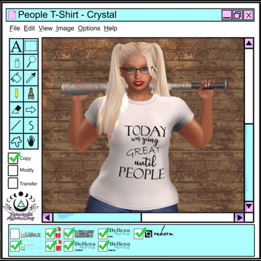 [HA] People Tee Crystal 