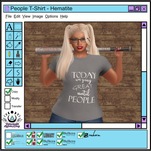 [HA] People Tee Hematite