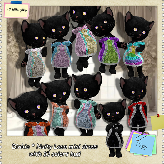dinkie Lace Nuity dress + HUD 10 colors ..