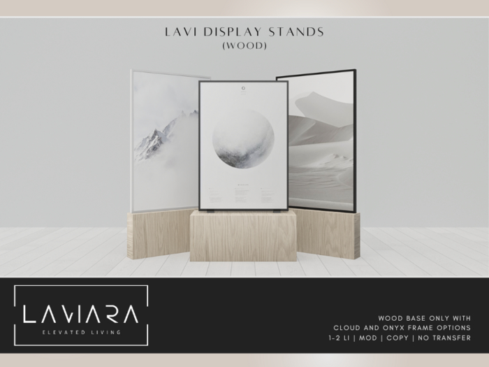LAVIARA - Lavi Display Stands - Wood