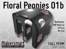 PBR Materials: Fabric Floral Peonies 01b