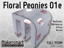 PBR Materials: Fabric Floral Peonies 01e