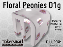 PBR Materials: Fabric Floral Peonies 01g