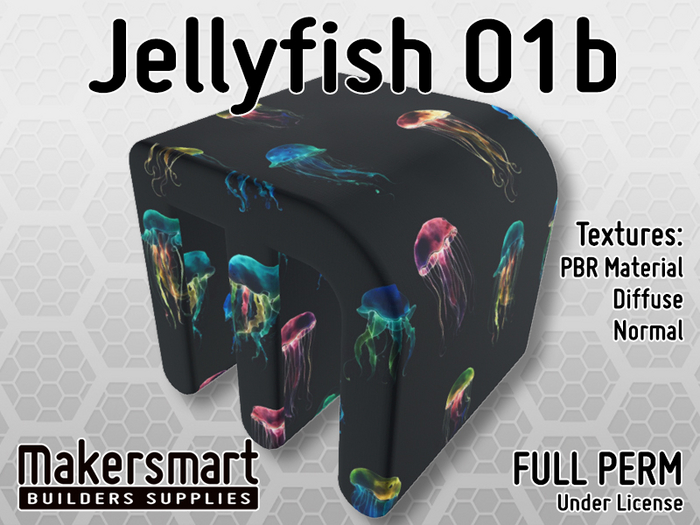 PBR Materials: Fabric JellyFish 01b