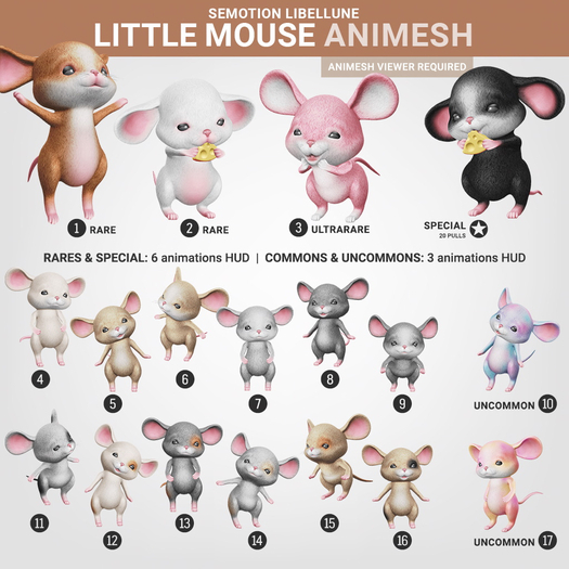 SEmotion Libellune Little Mouse Animesh #6