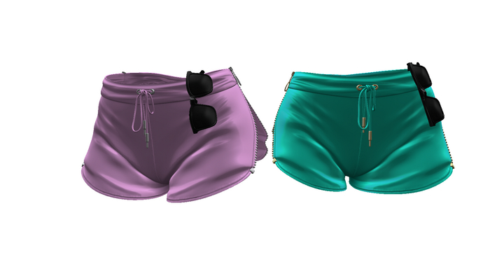 ! ! NB - Aqua/Lavender Shorts Set