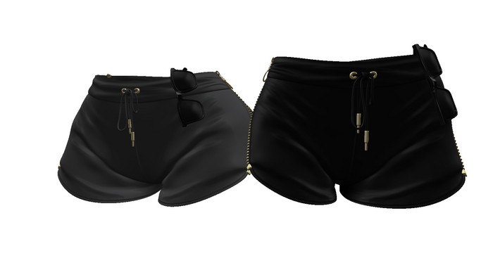 ! ! NB - Black Shorts Set
