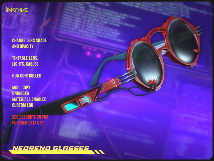 [LINKRAVE] NeoReno Glasses - Red