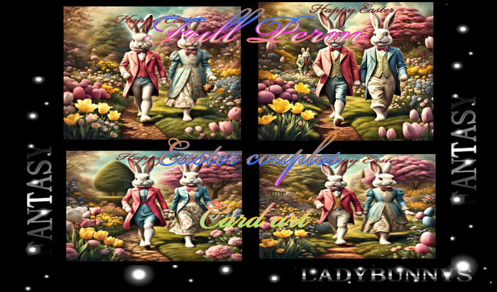 Full Perm Art -Easter Couples Card Textures (Easter cards, Art Or Easter Backdrops)