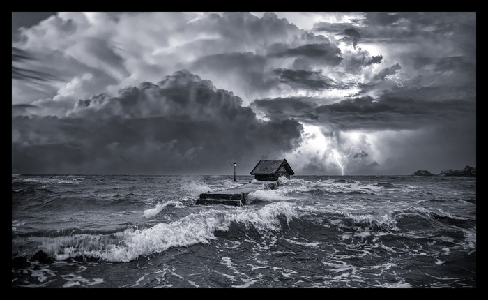 Thunderstorm And Ocean