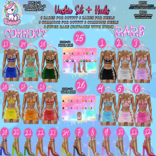 24. #UNIVERSA - Vashie Heels Set - Yellow