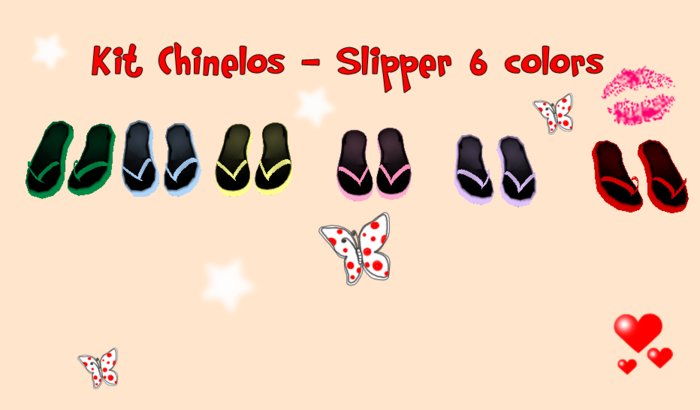 Kit Chinelos - Slipper Collor