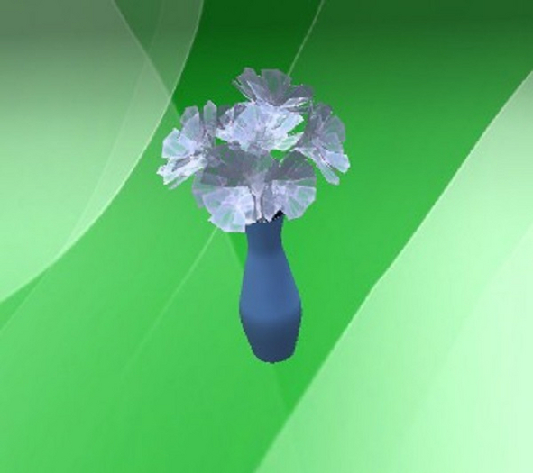 DFS Crystal Flower Blue