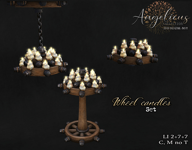 .AngelicUs. Wheel candle set 