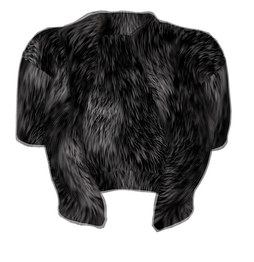 The Annex - Helen Fur Jacket - Black