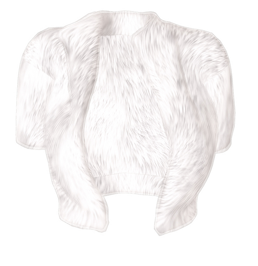 The Annex - Helen Fur Jacket - White