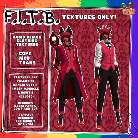 [FITB] Radio Demon Clothing Texture Set