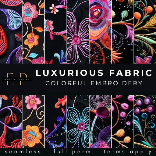 Made by Porter - Luxurious Fabric - Colorful Embroidery