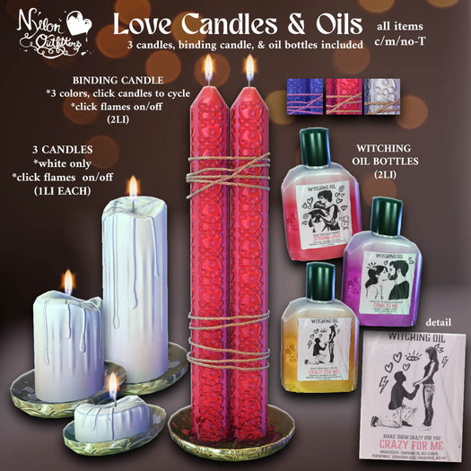 (NO) Love Magic - Love Candles & Oils Set