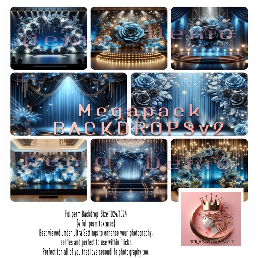 {BL}blue rose megapack backdrop