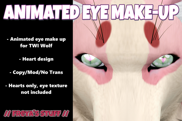 TWI WOLF EYE ANIMATED HEARTS MAKEUP // FREYA'S STUFF // 