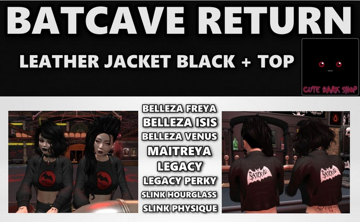 [CDS] BATCAVE Return - Leather Jacket black