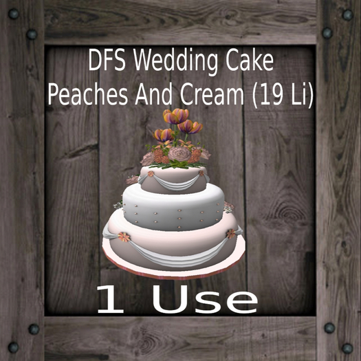 DFS Wedding Cake - Peaches And Cream (19 Li)