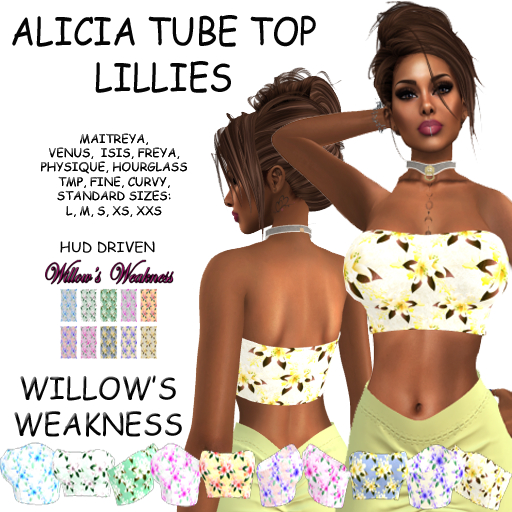 ALICIA TUBE TOP  LILLIES