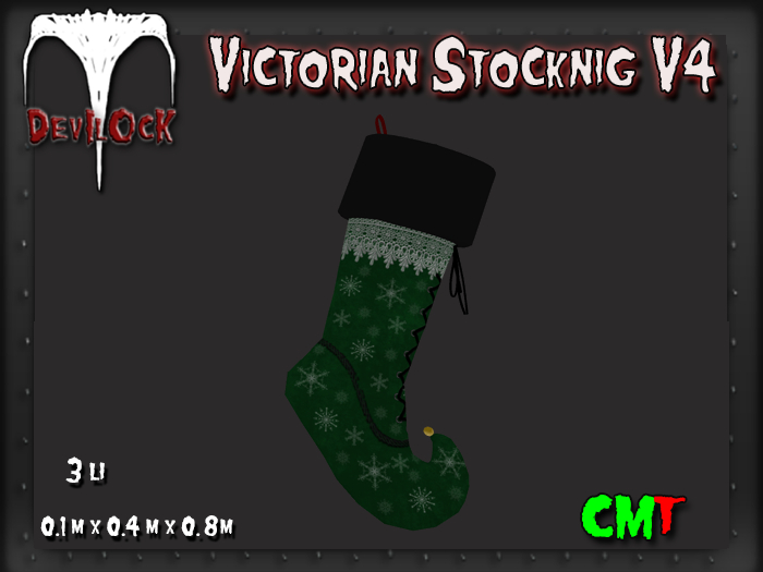 DEVILOCK - Victorian Stocking V4 WH  (ADD TO UNPACK)