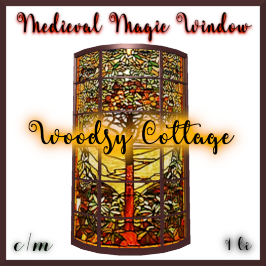 Medieval Magic Window Woodsy Cottage