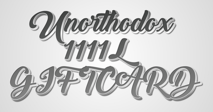 Unorthodox Gift Card- 1,111L [Giftcha Edition] (wear me)