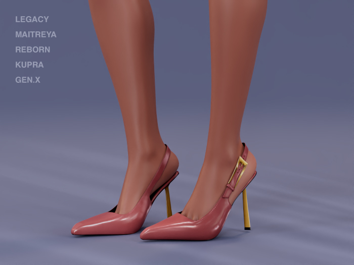 $NT Patent Slingbacks PEACH