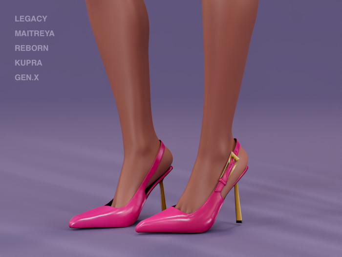 $NT Patent Slingbacks PINK