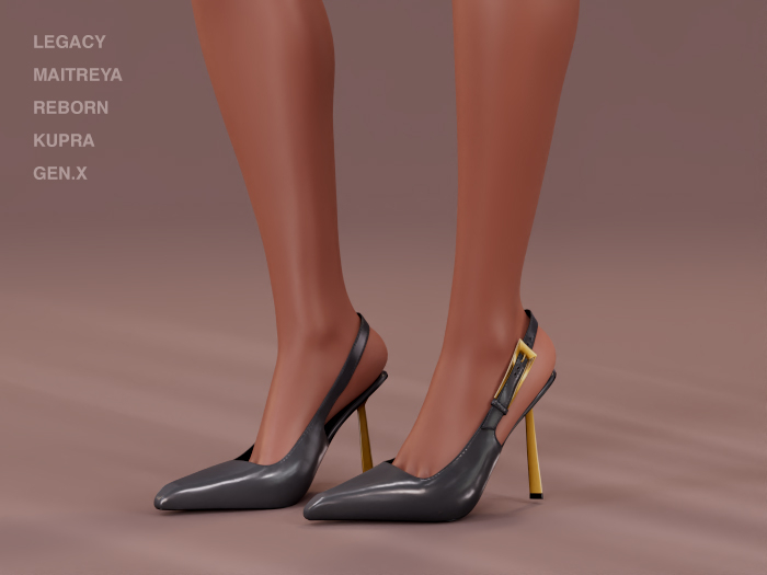 $NT Patent Slingbacks PEWTER