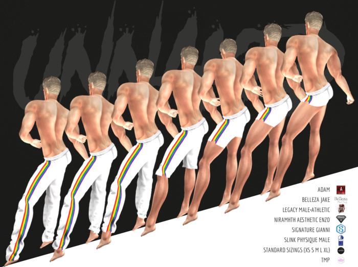 :: UNNAKED :: White Pride Pajamas