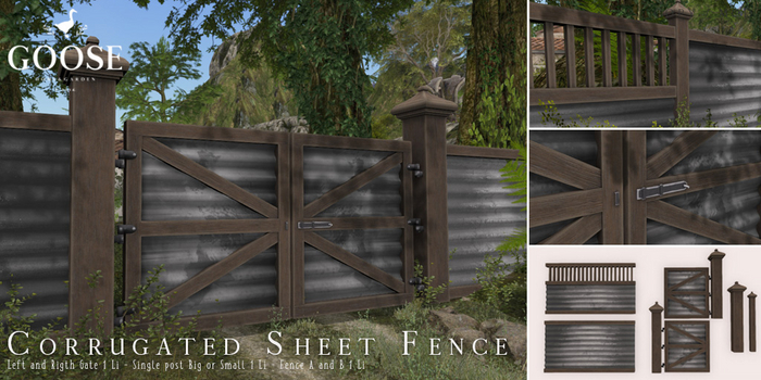 GOOSE - Corrugated Sheet Fence