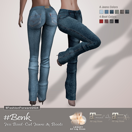 Second Life Marketplace - #Benk Jess Jeans [Package] #All Colors