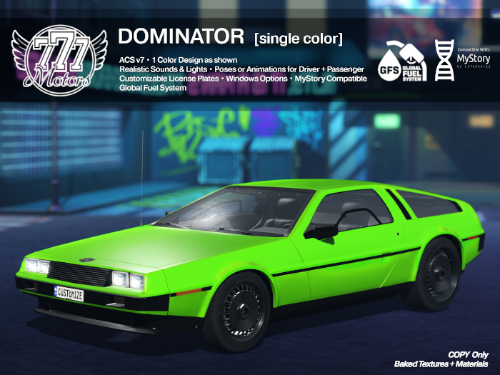 [777] Dominator - Neon Green (Add)
