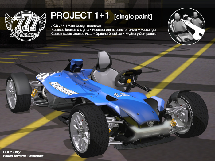 [777] PROJECT 1+1 - Racing Blue (Add)
